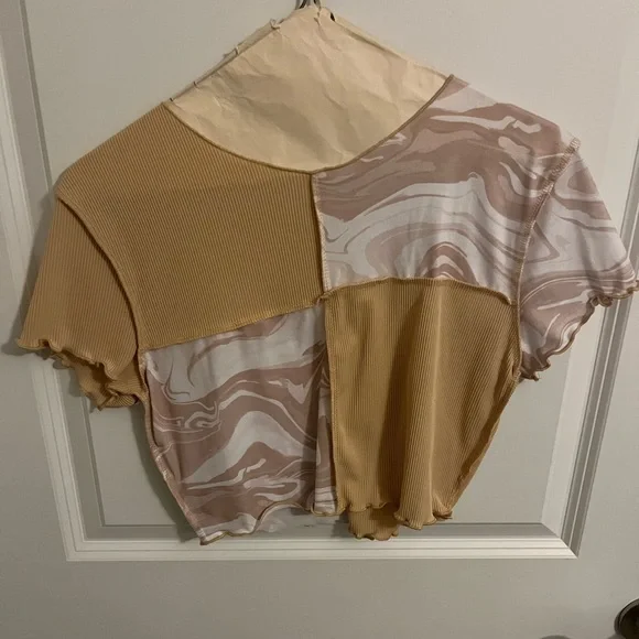 Missguided Color Block Crop Top - Picture 1 of 4